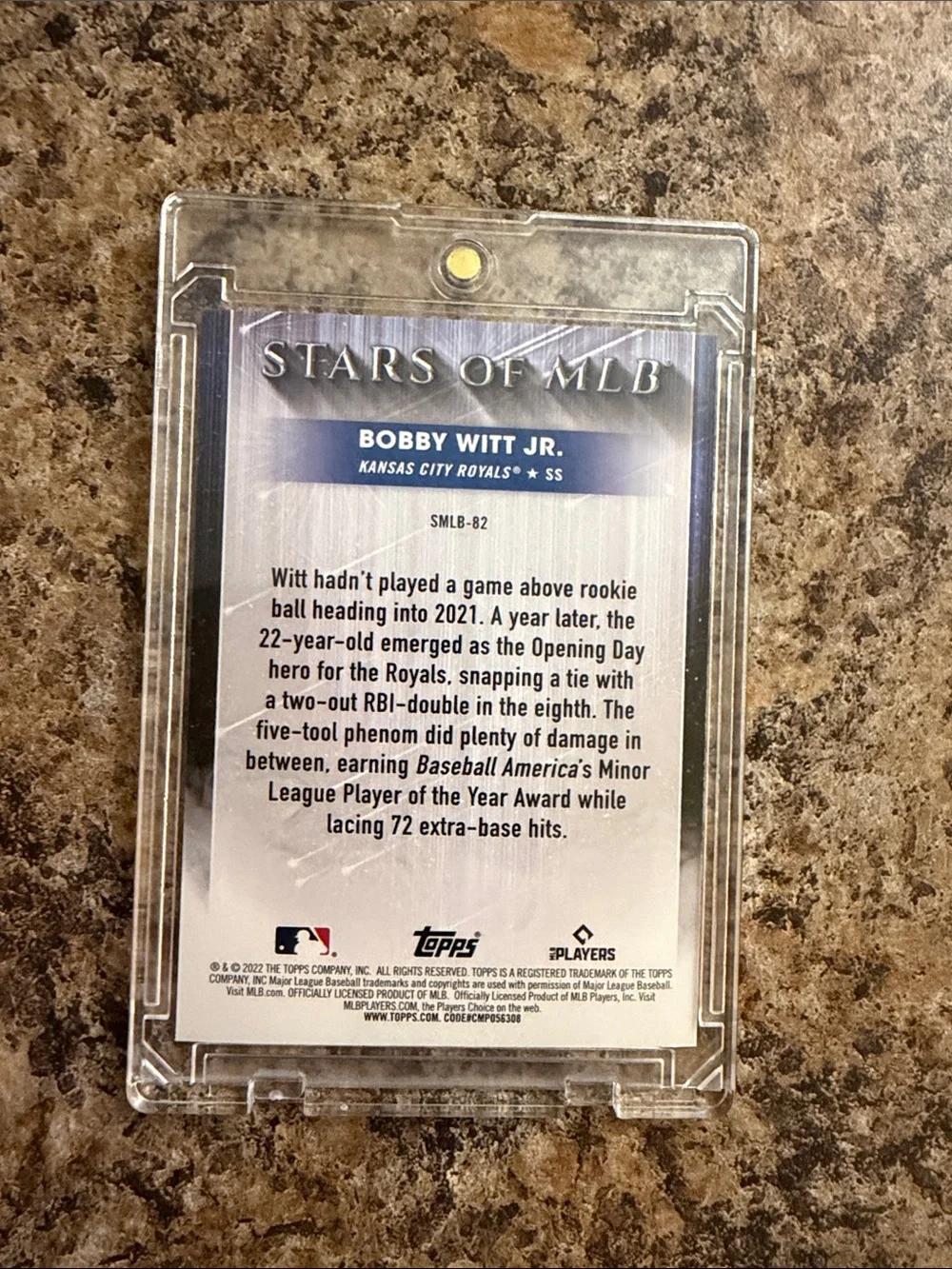 Topps Bobby Witt Jr. 2022 Rookie Stars of the MLB Card